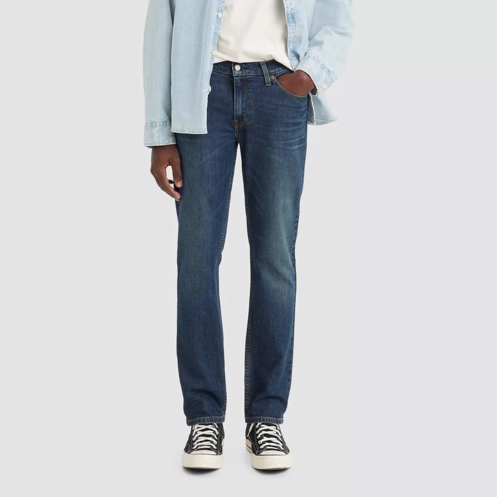 Levi's 511 Slim Fit Men's 38×32 Blue Jeans Denim Straight Leg Zip Fly